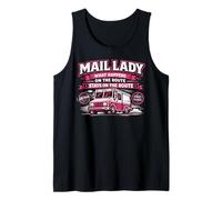 Postman Mailman Mail Truck Mail Lady What Happens On The Tank Top
