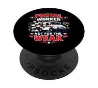 Postman Mailman Mail Truck Postal Worker Not For The Weak PopSockets Adhesive PopGrip