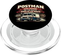 Postman Mailman Mail Truck Postman What Happens On The Route PopSockets PopGrip for MagSafe