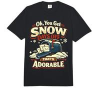 Postman Mailman Mailbox Oh, You Get Snow Days Off That's Comfort Colors Adult Heavyweight T-Shirt