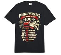 Postman Mailman Mailbox Postal Workers Always Give 100% 12% Comfort Colors Adult Heavyweight T-Shirt
