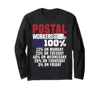 Postman Mailman Postal Workers Always Give 100% 12% On Long Sleeve T-Shirt