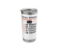 Postman Mailman Postal Workers Always Give 100% 12% On Stainless Steel Insulated Tumbler