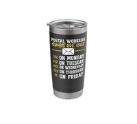 Postman Mailman Postal Workers Always Give 100% 12% On Stainless Steel Insulated Tumbler