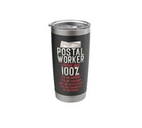Postman Mailman Postal Workers Always Give 100% 12% On Stainless Steel Insulated Tumbler