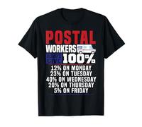 Postman Mailman Postal Workers Always Give 100% 12% On T-Shirt