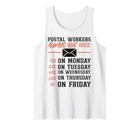 Postman Mailman Postal Workers Always Give 100% 12% On Tank Top