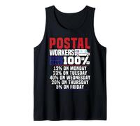 Postman Mailman Postal Workers Always Give 100% 12% On Tank Top