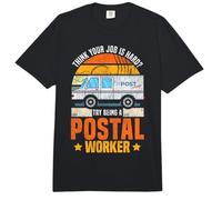 Postman Mailman Think Your Job is Hard? Try Being A Postal Comfort Colors Adult Heavyweight T-Shirt