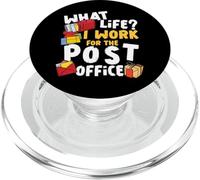 Postman Mailman What Life? I Work For The Post Office PopSockets PopGrip for MagSafe