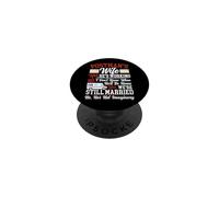Postman Mailman Wife Postman's Wife Yes, He's Working No, I PopSockets Adhesive PopGrip