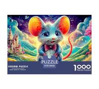 Postman Mouse 1000 Pieces Jigsaw Puzzle for Kids Colorful Mouse with Attention-Deficit Issues Challenging & Brainteasing 38x26cm/1000pcs