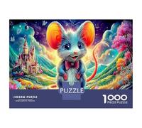 Postman Mouse Jigsaw Puzzles Puzzles for Adults Kids. 1000 Piece Interesting Great Gifts Challenge Toy Educational Games Home Decoration for Adults& Kids Age 14 Years Up 70x50cm/1000pcs