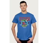Postman Pat Men's Express Delivery Lets Go T-Shirt in Royal | Size: Small Postman Pat Royal S