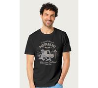 Postman Pat Men's Pat & Jess Mission Critical T-Shirt in Black | Size: 2XL Postman Pat Black 2XL