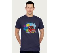 Postman Pat Men's Pat & Jess We Have Got Parcels To Deliver T-Shirt in Navy | Size: Small Postman Pat Navy S