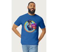 Postman Pat Men's You Can Always Count On Me T-Shirt in Royal | Size: XL Postman Pat Royal XL