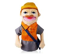 Postman Puppet, Interactive Role-Play Hand Toy for Educational Play, Community Helper Pretend Games for Preschool Learning and Imaginative Storytelling Activities