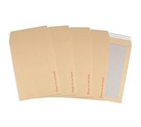 Postmaster A4 C4 Do Not Bend Board Backed Envelopes Peel Seal 50 Pack,Brown,229x324mm