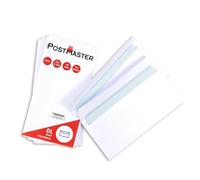 Postmaster Envelopes DL Peel & Seal 100GSM White Paper - 100 Pack