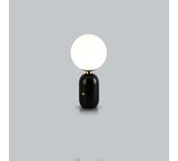 Postmodern Designer Table Lamp - Creative Orb Glass & Metal Desk Light for Living Room, Study, Apartment, Office, Club, Library & Tea House Decoration