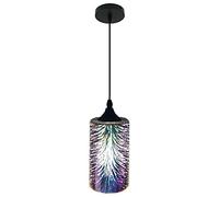 Postmodern Minimalist 3D Fireworks Electroplating Glass Pendant Light E26/E27 Nordic Creative American Retro Hanging Light Kitchen Island Dining Room Bedroom Edison Pendant Lighting Commemoration Day