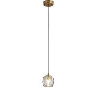 Postmodern Minimalist Chandelier Pendant Light 1 Head Hanging Lamp with Water Bar Finish Ideal for Restaurant Bedroom and Modern Home Decor