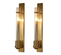 (postmodern Minimalist Luxury Creative Glass Wall Lamp, E14 Light Source Wall Lamp (light Source Not Included), 110v-240v Global Voltage Compatible Wall Lamp (2 Pack)