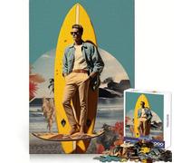 Postmodern Surfing Dreams 1000 Piece Jigsaw Puzzles for Teenagers Jigsaw Logic Train Toy Stress Relief Smooth Cut Memorable Gift (38x52cm)