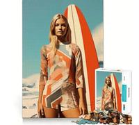 Postmodern Surfing Dreams Jigsaw Puzzles for Adults1000 Pieces Clear Logic Toy Leisure Time Perfect Cut Creative Gift (38x52cm)