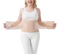 Postpartum Belly Wrap for C-Section Recovery: Breathable Abdominal Binder Compression for Women Reduce Swelling Diastasis Recti Repair - Lightweight Adjustable After Birth Postpartum Belly Band