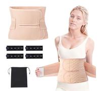 Postpartum Belly Wrap - Postpartum Essentials Post Partum Women Belly Belt, Waist Pelvis Abdominal Binder After Pregnancy Postpartum Belly Band After Birth Brace, C Section Recovery Belt(Beige, XL)