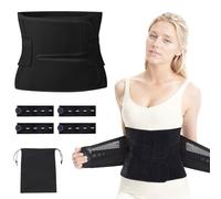 Postpartum Belly Wrap - Postpartum Essentials Post Partum Women Belly Belt, Waist Pelvis Abdominal Binder After Pregnancy Postpartum Belly Band After Birth Brace, C Section Recovery Belt(Black, M)