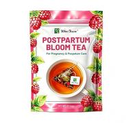 Postpartum Bloom Tea - Herbal Tea with Raspberry Leaf, Red Dates & Ginger - Caffeine-Free Botanical Blend for Postpartum Care - 30 Tea Bags, 90g