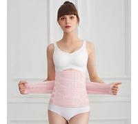 Postpartum Girdle C-Section Recovery Belt Back Support Belly Wrap Belly Band Shapewear for Tummy Support Back Pain Relief Pink,XXL