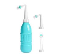 Postpartum Perineal Wash Bottle Portable Bidet, Travel Bidet Portable Handheld Bidet Bottle with 2 Spray Nozzle, for Anal & Vaginal Use, Travel Douche Bottle Leak-Proof for Toilet & Outdoor