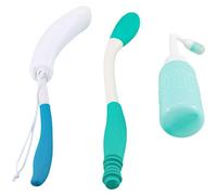 Postpartum Recovery and Elderly Care Bath Set 3 Tools Long Handle Body Brush Perineal Cleaner Long Reach Washer Shower Scrubber