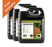 Postsaver 12L Creostain Fence Stain & Shed Paint (Dark Brown) - Creosote / Creocote Substitute - Oil Based Wood Treatment (Free Delivery)