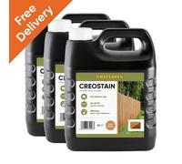 Postsaver 12L Creostain Fence Stain & Shed Paint (Light Brown) - Creosote / Creocote Substitute - Oil Based Wood Treatment (Free Delivery)