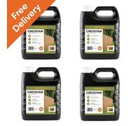 Postsaver 16L Creostain Fence Stain & Shed Paint (Light Brown) - Creosote / Creocote Substitute - Oil Based Wood Treatment (Free Delivery)