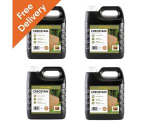 Postsaver 16L Creostain Fence Stain & Shed Paint (Light Brown) - Creosote / Creocote Substitute - Oil Based Wood Treatment (Free Delivery)