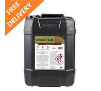 Postsaver 20L Creostain Fence Stain & Shed Paint (Dark Brown) - Creosote / Creocote Substitute - Oil Based Wood Treatment (Free Delivery)