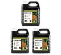Postsaver Creostain Creocote Oil-Based Wood Treatment | Creosote Substitute | Wood Stain and Preserver | Ideal for Fence & Shed Treatment | Low VOC | 12 litres (Dark Brown)