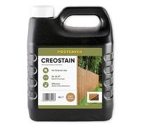 Postsaver Creostain Creocote Oil-Based Wood Treatment | Creosote Substitute | Wood Stain and Preserver | Ideal for Fence Treatment | Low Odour | 4 litres (Light Brown)