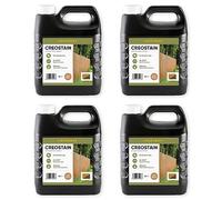 Postsaver Creostain Creocote Oil-Based Wood Treatment | Creosote Substitute | Wood Stain and Preserver | Ideal for Fence Treatment | Low VOC | 16 litres (Light Brown)