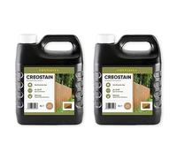 Postsaver Creostain Creocote Oil-Based Wood Treatment | Creosote Substitute | Wood Stain and Preserver | Ideal for Fence Treatment | Low Odour | 8 litres (Light Brown)