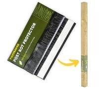Postsaver Pro-Wrap Large | Wood Protector | Postsaver Sleeves with Dual-Layer Rot Protector | Fence Post Protector | 20-Year Guarantee | Fits 5x5” to 6x6" Square and 6” to 7" Round Posts | Pack of 10