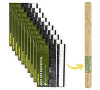 Postsaver Pro-Wrap Standard Fence Post Sleeve | Post Saver Dual-Layer Rot Protector | 20-Year Post Replacement Guarantee | Fits 3x3” to 4x4" Square and 3” to 5" Round Fence Posts | Pack of 10