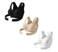 Posture Correcting Bra for Women Front Closure Full Coverage Sports Bras | Posture Corrector Women Seamless Cross Back Anti Sagging Bras Adjustable Shaping Bralette No Underwire All-Day Comfy Bra