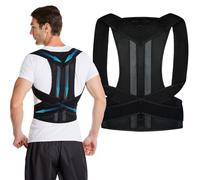 Posture correction belt for men and women, back support posture correction belt with breathable adjustable shoulder straps for improved lumbar support belt, back support to prevent hunchbacks (XL)